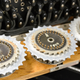 An enigma machine.